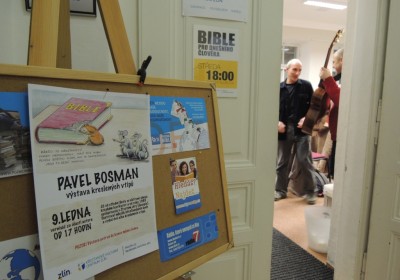 Výstava kreslených vtipů Pavla Bosmana