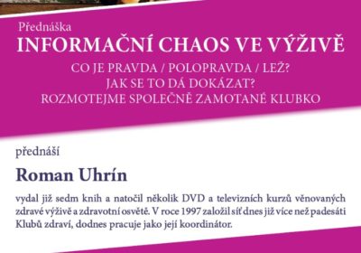 Informační chaos ve výživě.