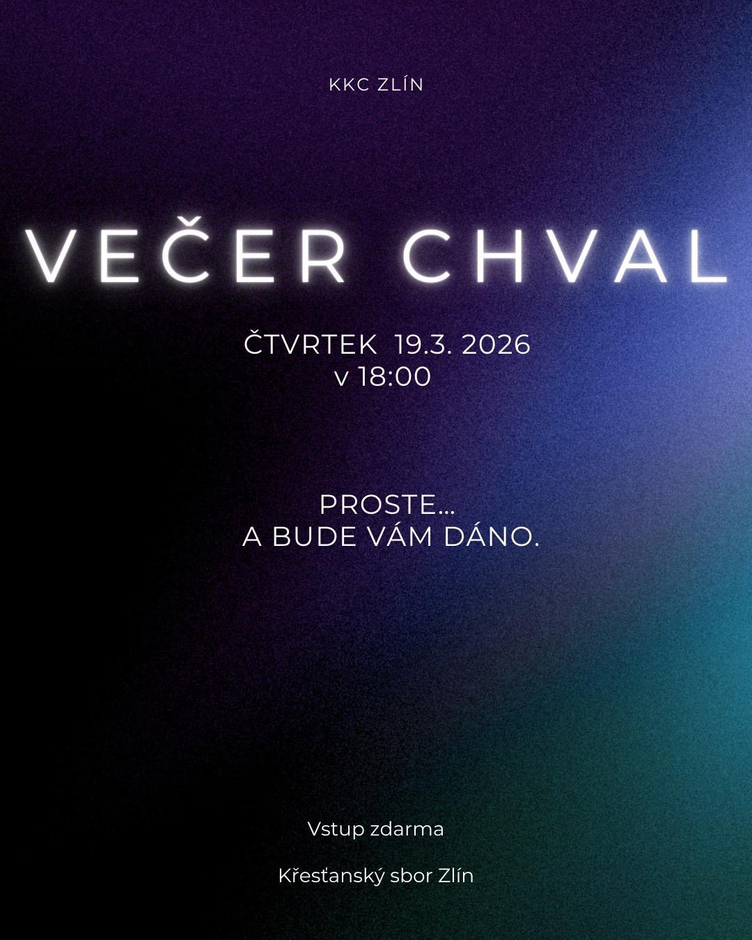 Večer chval
